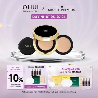 Phấn nước che khuyến điểm & êm ráo làn da ẩm mịn OHUI Ultimate Cover Cushion Satin Finish SPF50+ PA+++
