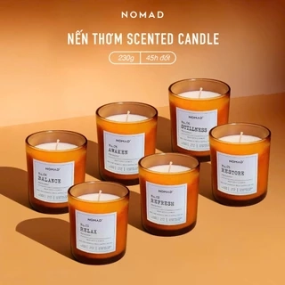 Nến Thơm Tinh Dầu Thiên Nhiên Nomad Premium Scented Candle 230g - Giúp Ngủ Ngon, Thư Giản, Khử Mùi