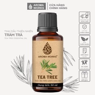 Tinh Dầu Tràm Trà Aroma Works Xông Phòng, Ngăn Ngừa Mụn, Đuổi Muỗi, Khử Mùi - Tea Tree