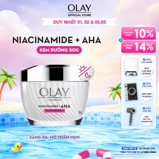 Kem Dưỡng Ẩm OLAY LUMINOUS NIACINAMIDE + VITAMIN C 50G Mờ Vết Thâm, Đốm Nâu, Dưỡng Sáng Da