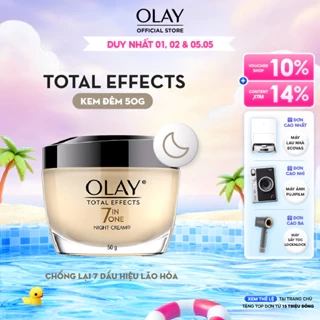 Kem Dưỡng Ẩm OLAY TOTAL EFFECTS Ban Ngày Phục Hồi & Làm Chậm 7 Dấu Hiệu Lão Hóa SPF 15 50G
