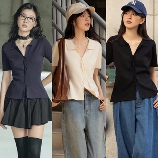 OLV - Áo kiểu len cột nơ đi chơi Bexley Top nhiều màu