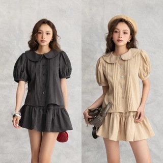OLV - Set áo và chân váy kiểu đi chơi Londyn Set 2 màu