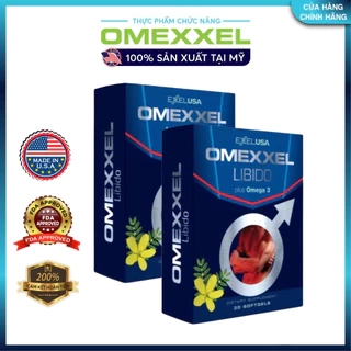 COMBO 2 Hộp Omexxel Libido tăng cường sinh lý nam hộp 30 viên