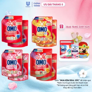 Combo 2 Túi Nước giặt OMO Matic Cửa trên 4,1kg/túi