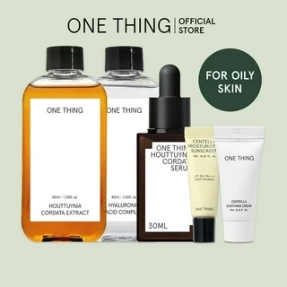 Bộ chăm sóc da khởi đầu ONE THING Acne Care Starter Kit (40ml/ 40ml/ 30ml/ 5ml/ 5ml) ới chiết xuất diếp cá