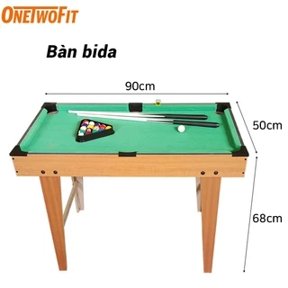 OneTwoFit Bàn bi-a 120CM cho trẻ em và người lớn bằng gỗ đa chức năng,bida mini phăng Chất lượng cao