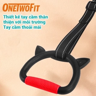 OneTwoFit Tay nắm đu xà đơn Cho bé vận động tăng chiều cao, kháng lực chịu tại 200kg, dây treo tùy chỉnh(1 Đôi)