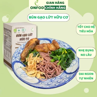 Bún gạo lứt giảm cân hữu cơ huyết rồng ONFOD eat clean ăn kiêng tiểu đường gym 250g 500g