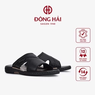 Dép Quai Ngang Nam Đông Hải Da Cao Cấp Êm Chân - D1132