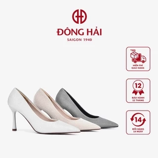 Giày Cao Gót Nữ Đông Hải Ánh Nhũ Kim Tuyến Gót Nhọn 9cm - G81P4