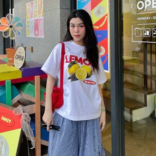 Áo phông nữ cute Gạo House, áo cộc tay thun cotton 100%, áo thun ngắn tay Oversize
