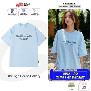 Áo thun Life Good chính hãng Gạo House chất thun 100% cao cấp, áo phông nam nữ thanh lịch MAT37