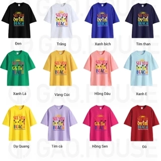 Áo thun Đồng phục Gạo House đi biển , Áo cộc tay cotton 100% cao cấp phối đồ đi biển form thoải mái, Áo phông nam nữ