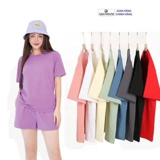 Áo Thun Trơn Nam Nữ Gạo House T-shirt 100% Cotton cao cấp, Áo Phông Nam cao cấp