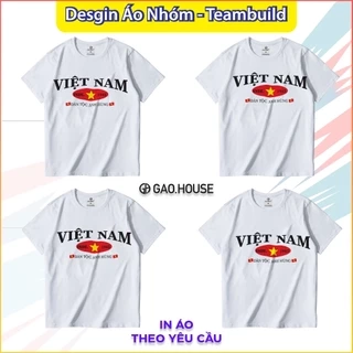 Áo Việt Nam Gạo House tự hào dân tộc, Áo đi biển độc lạ,chất, Áo cộc tay phố phong cách nhẹ nhàng N4