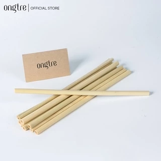 Bộ 10 ống hút tre ONGTRE chiều dài 15cm, 20cm, 25cm, trân châu dùng cho nhà hàng, khách sạn, quà tặng doanh nghiệp
