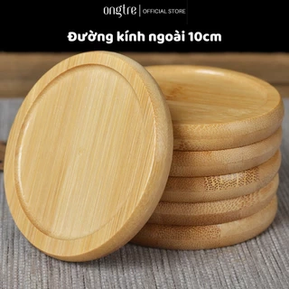 Lót ly bằng tre, gỗ cao cấp hình tròn vuông thương hiệu ONGTRE
