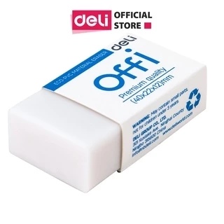 Gôm Tẩy Deli - Trắng - Phù hợp thi trắc nghiệm - 1 chiếc / 2 chiếc - EH03010/EH00110