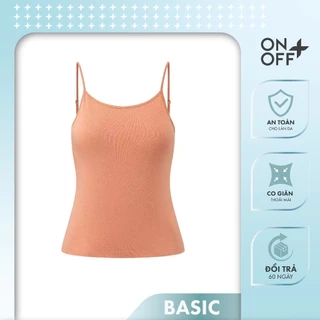 Áo hai dây nữ ONOFF chất liệu Cotton mềm mại, thấm hút mồ hôi tốt - 16IM24S019