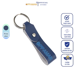 Móc khóa da bò móc chìa khóa da thật móc khóa không rỉ sét móc khóa chất xịn cao cấp OMK1 OPPAMAN