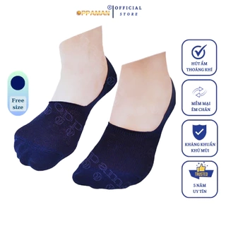 Vớ trơn tất lười nam vớ lười trơn nam nữ vải coton chống hôi chân tất lười nam cao cấp OVT4 OPPAMAN