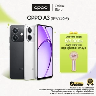 Điện Thoại OPPO A3 (8GB/256GB) | Siêu bền | SUPERVOOC | Kháng nước và bụi  - Hàng chính hãng