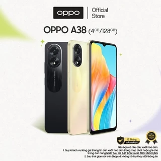 Điện thoại OPPO A38 (4GB/128GB) | Thiết kế thời thượng | Sạc 33W | Màn hình lớn - Hàng chính hãng