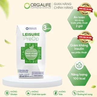 1 Lốc Leisure PreOp Thức uống dinh dưỡng người tiền phẩu thuật giảm insulin, cao năng lượng, giảm căng thẳng