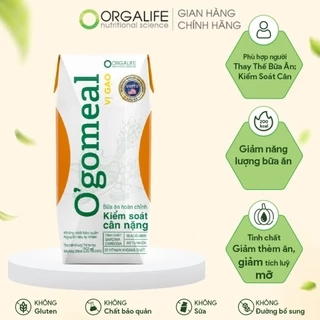 Combo 3 - 15 ngày hỗ trợ giảm cân, thay thế bữa ăn, giảm thèm ăn, ít calo OGOMEAL Gạo (250ml/Hộp)