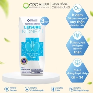 Leisure Kidney 1 - Soup Uống Dinh Dưỡng Công Thức Tối Ưu Cần Giảm Protein 30 hộp