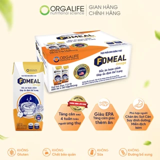 Thùng 30 Hộp thay thế bữa ăn, tăng cân, cao năng lượng, chóng suy mòn Fomeal Omega