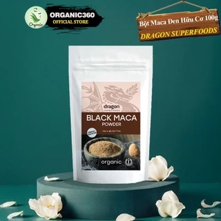 Bột Maca Đen Hữu Cơ DRAGON SUPERFOODS Organic Black Maca Powder 100g