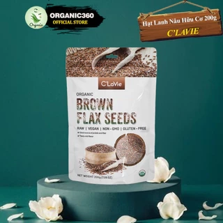 Hạt Lanh Nâu Hữu Cơ C’LAVIE 200g Organic Brown Flaxseed