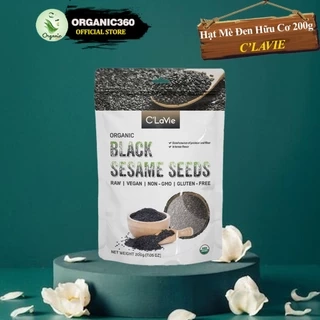 Hạt Mè Đen Hữu Cơ C’LAVIE 200g Organic Black Sesame Seeds