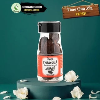 Thảo Quả Tự Nhiên VIPEP 35g Black Cardamom Gia Vị Nấu Ăn