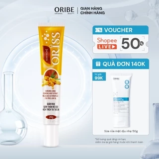 Kem nghệ Oriss giảm mụn và thâm không gây vàng da dành cho da dầu mụn tuýp 20gr