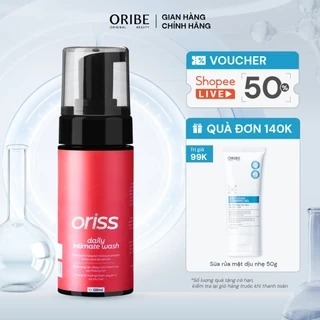 Dung dịch vệ sinh phụ nữ dạng bọt Oriss Daily Intimate Wash hỗ trợ làm sạch dịu nhẹ hương nước hoa 120ml