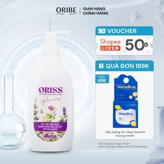 Sữa tắm thảo dược Oriss hương nước hoa chăm sóc da mịn màng dưỡng ẩm da 300ml