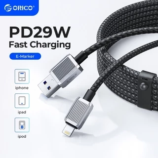 Cáp sạc Lightning ORICO USB A sang Lightning PD60W Sạc cho iPhone 14 pro iPhone 7 8 iPhone X (GQZ12)