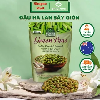 Đậu Hà Lan sấy giòn DJ&A - 75g - cung cấp protein, chất xơ cho cơ thể, Đậu Hà lan sấy tết, Snack đậu sấy, ăn vặt