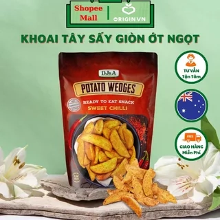 Khoai Tây Sấy Ít Béo Vị Ớt Ngọt 100g DJ&A - Thích hợp ăn chay - Sweet Chilli Potato Wedges - Giảm Cân Ăn Được