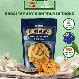 Khoai Tây Sấy Ít Béo Vị Truyền Thống 100g DJ&A - Thích hợp ăn chay - Original Potato Wedges - Giảm Cân Ăn Được