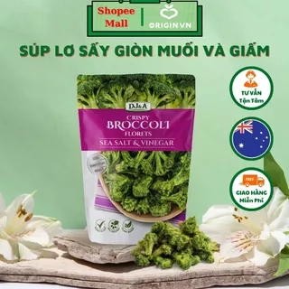 Súp Lơ Xanh Sấy Giòn Vị Giấm Và Muối Biển 25g - Tốt Cho Sức Khỏe - Ăn Vặt Văn Phòng Giảm Cân - Bông Cải Xanh Sấy