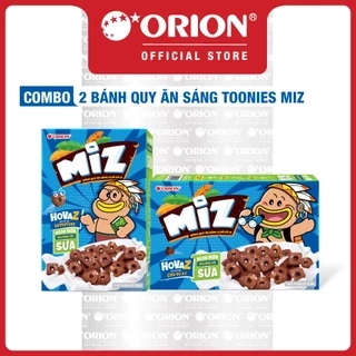 Combo 2 Bánh Quy Ăn Sáng Toonies Miz vị Sô Cô La 54g (27g x 2 gói/hộp)
