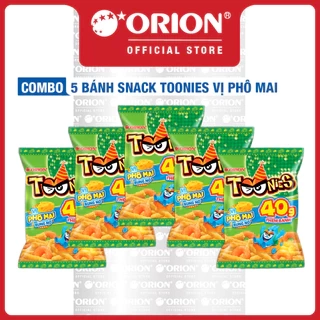 Combo 5 Gói bánh Toonies vị phô mai bùng nổ 40g