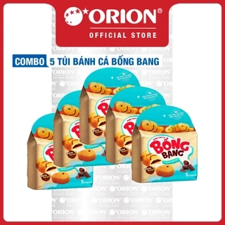 Combo 5 Túi Bánh Con Cá Bống Bang nhân Mochi Socola Đậu Đỏ (145g)