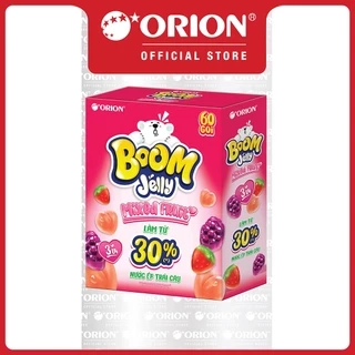 Kẹo dẻo Boom Jelly THẠCH Orion MIX VỊ hộp 60 gói (750g)