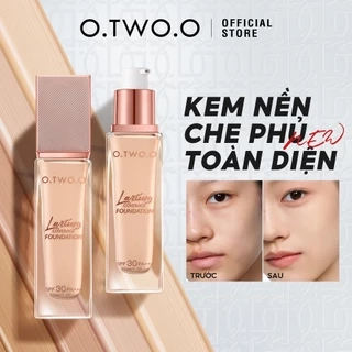 O.two.o Liquid Foundation Bảo hiểm cả ngày Kiểm soát dầu Nhẹ Không nổi Bột trang điểm mờ không tì vết độ phân giải cao 157g