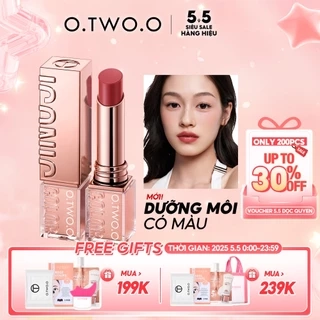 O.two.o Son Môi Satin Dưỡng Ẩm Mềm Mượt & Tinh Chất Bóng Dưỡng Ẩm Lâu Dài Không Dính Môi 3.8g
